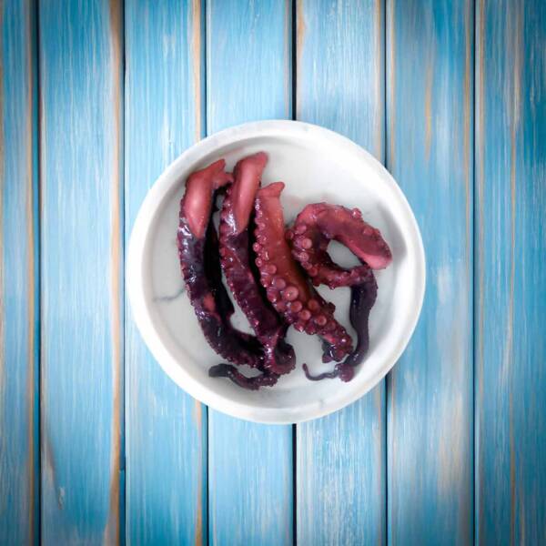 Pulpo del Cantábrico cocido en su jugo